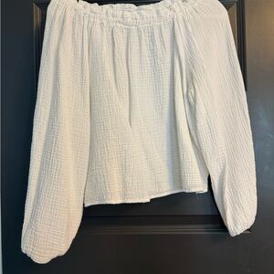 White Off-Shoulder Blouse